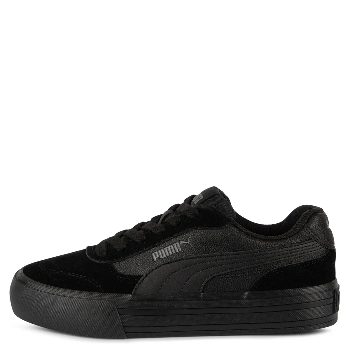 PUMA - CC Vulc Jr Zapatilla Urbana Niño Negro (35.5 a 39) Puma