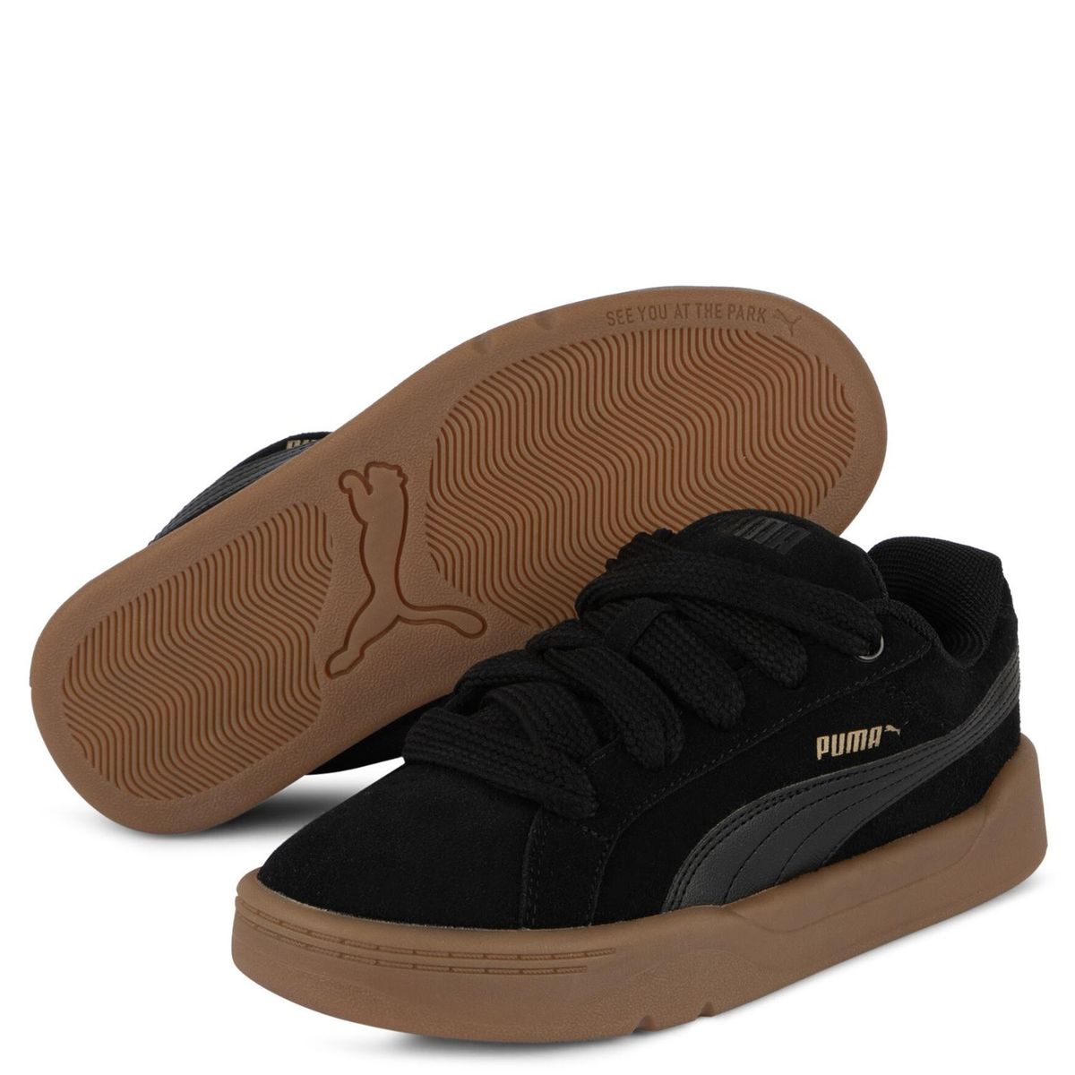 PUMA - Park Lifestyle Easy Sd Jr Zapatilla Urbana Niño Negro (35.5 a 39) Puma