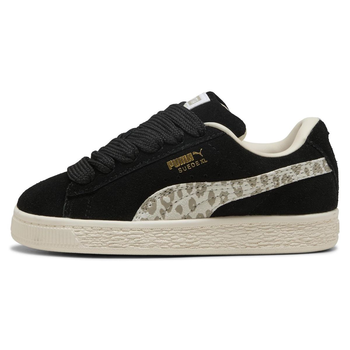 PUMA - Suede Xl Leopard Ps Zapatilla Urbana Niña Negro (28 a 35) Puma