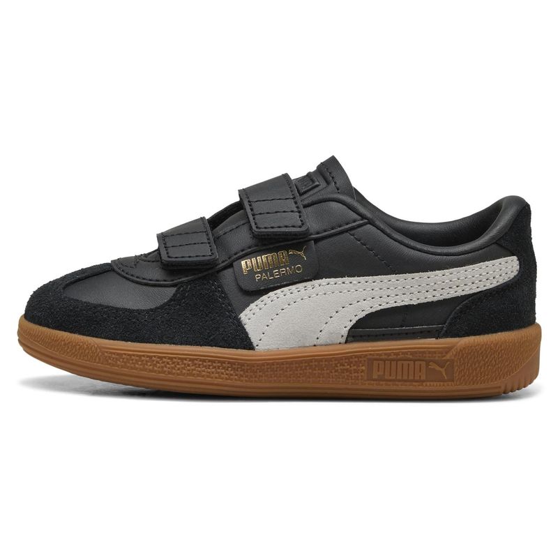 PUMA - Palermo Lth V Ps Zapatilla Urbana Niño Negro (28 a 35) Puma