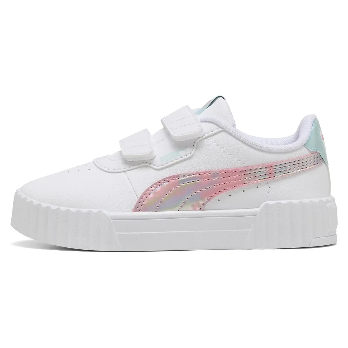 PUMA - Carina 3.0 Space Belle V Ps Zapatilla Urbana Niña Blanco (28 a 35) Puma
