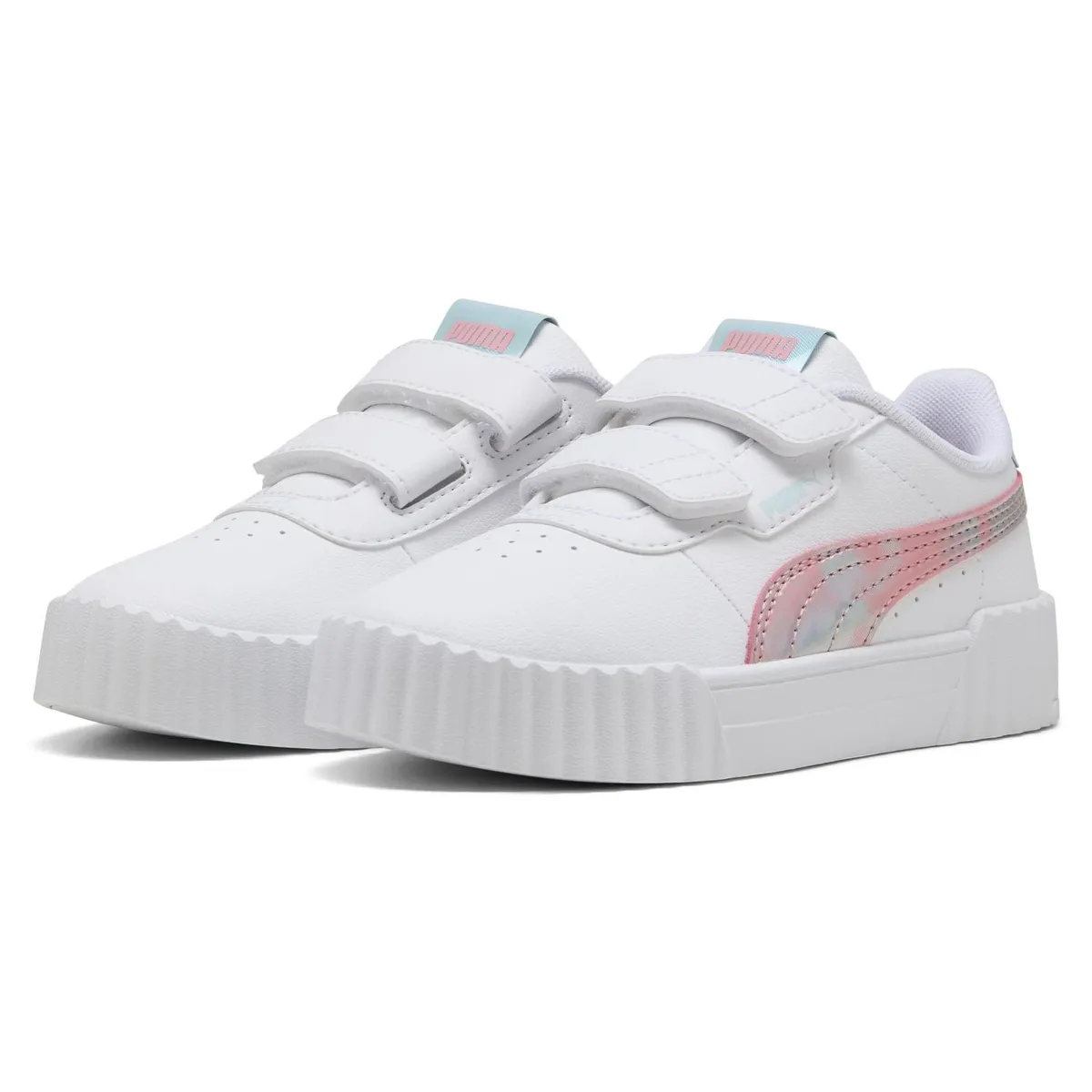 PUMA - Carina 3.0 Space Belle V Ps Zapatilla Urbana Niña Blanco (28 a 35) Puma