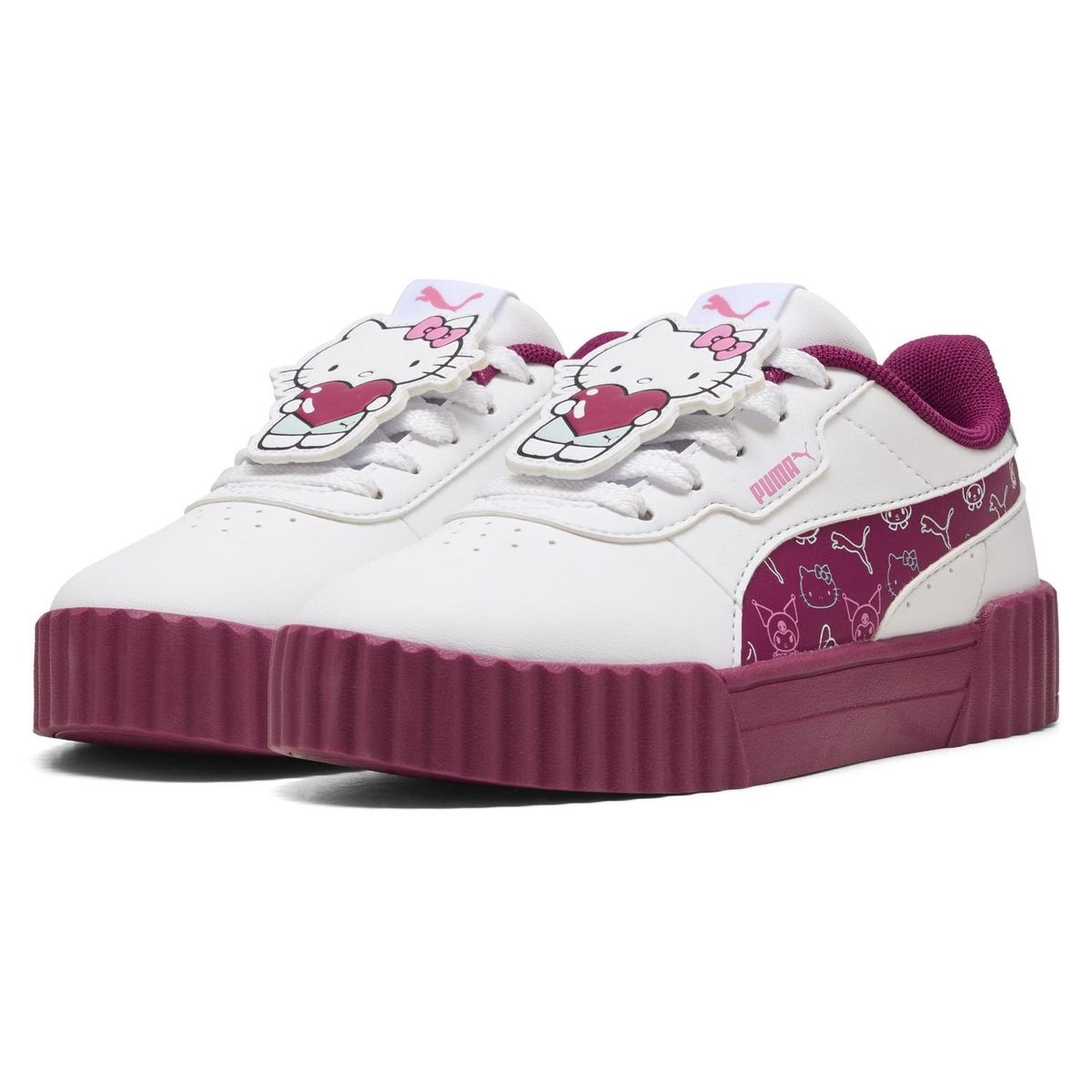 PUMA - Carina 3.0 Hk&Fr 2 Ps Zapatilla Urbana Niña Blanco (29 a 35) Puma