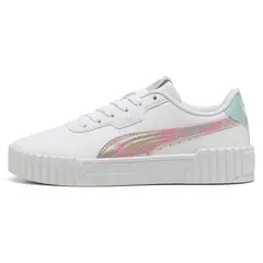 PUMA - Carina 3.0 Space Belle Jr Zapatilla Urbana Niña Blanco (35.5 a 39)