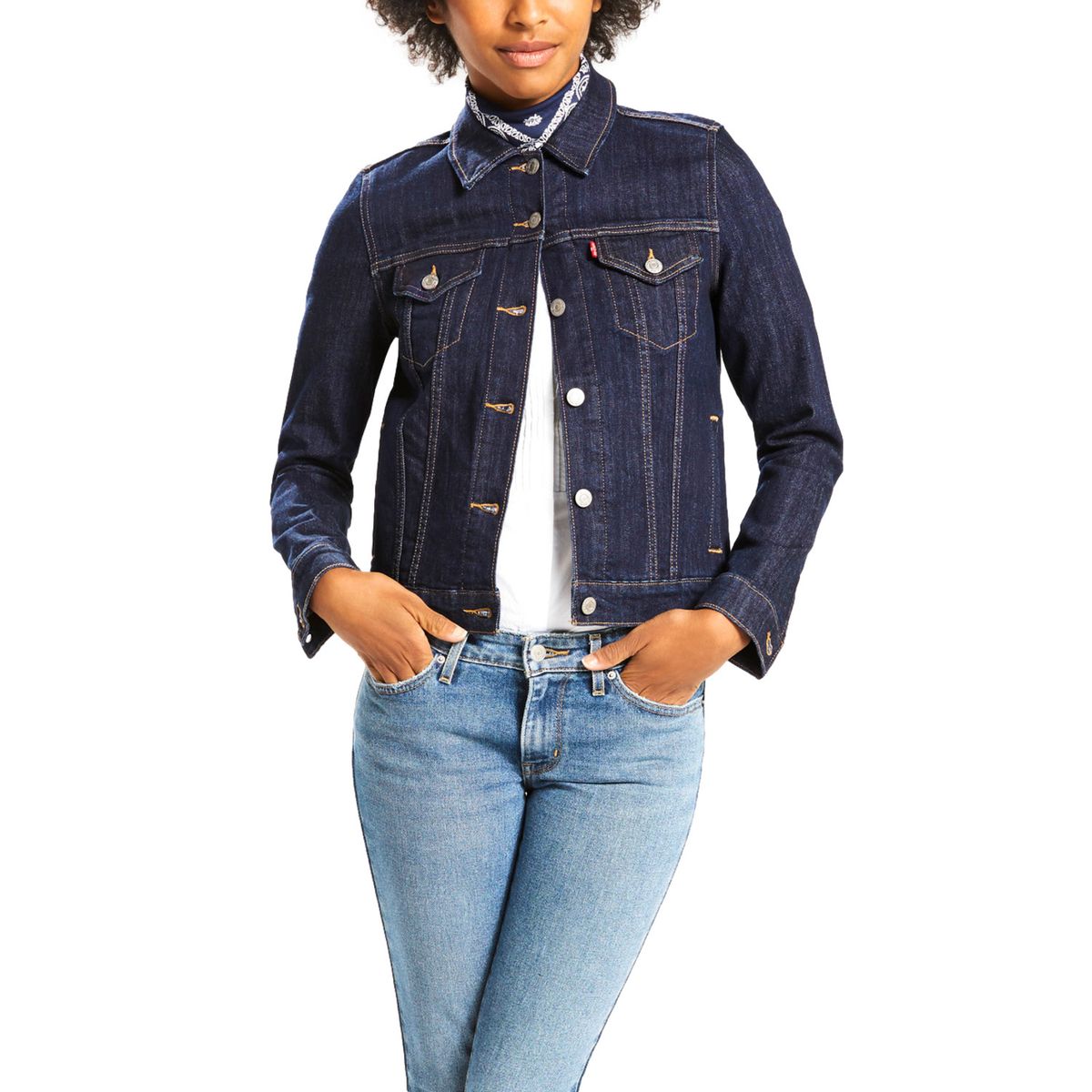 LEVIS - Chaqueta Trucker Mujer Original Fit Azul Levis