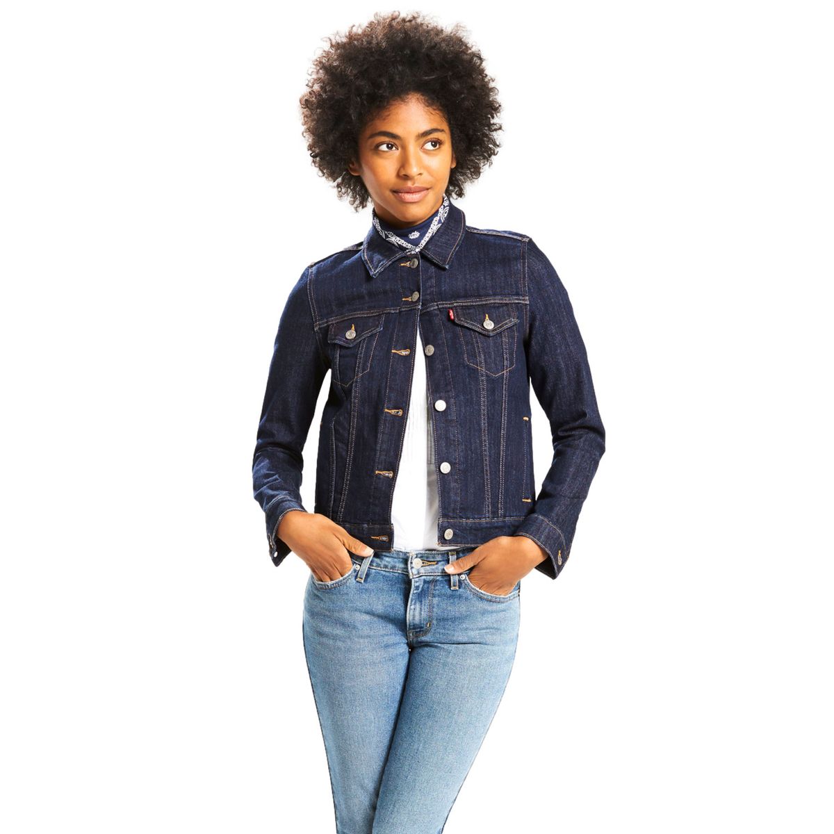 LEVIS - Chaqueta Trucker Mujer Original Fit Azul Levis