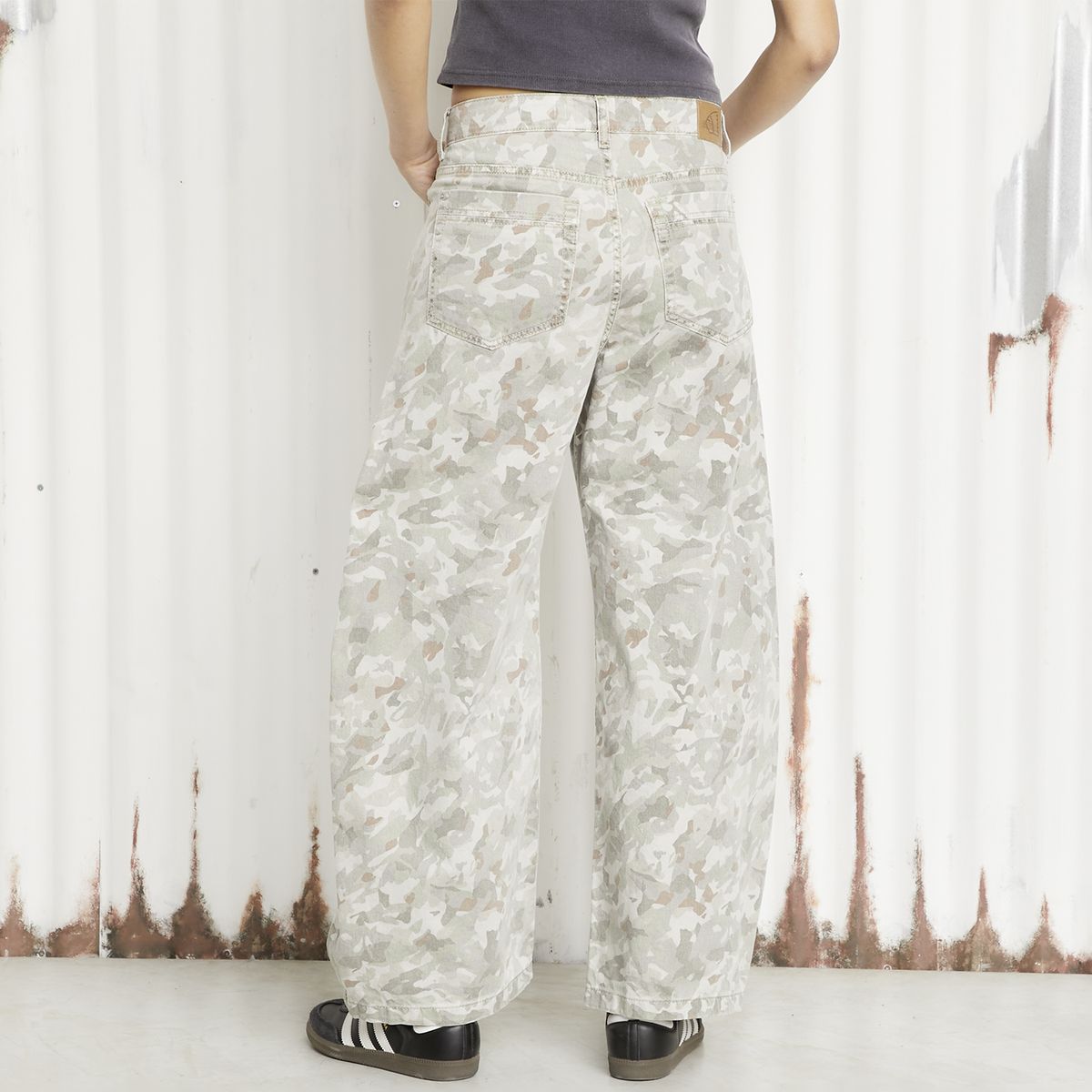 AMERICANINO - Jeans Baggy Tiro Bajo Algodón Mujer Americanino