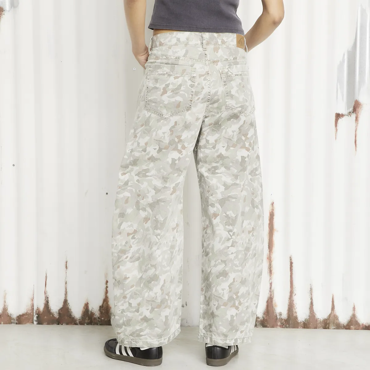 AMERICANINO - Jeans Baggy Tiro Bajo Algodón Mujer Americanino