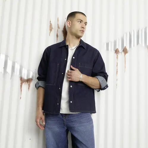 AMERICANINO - Chaqueta Sobre Camis Hombre
