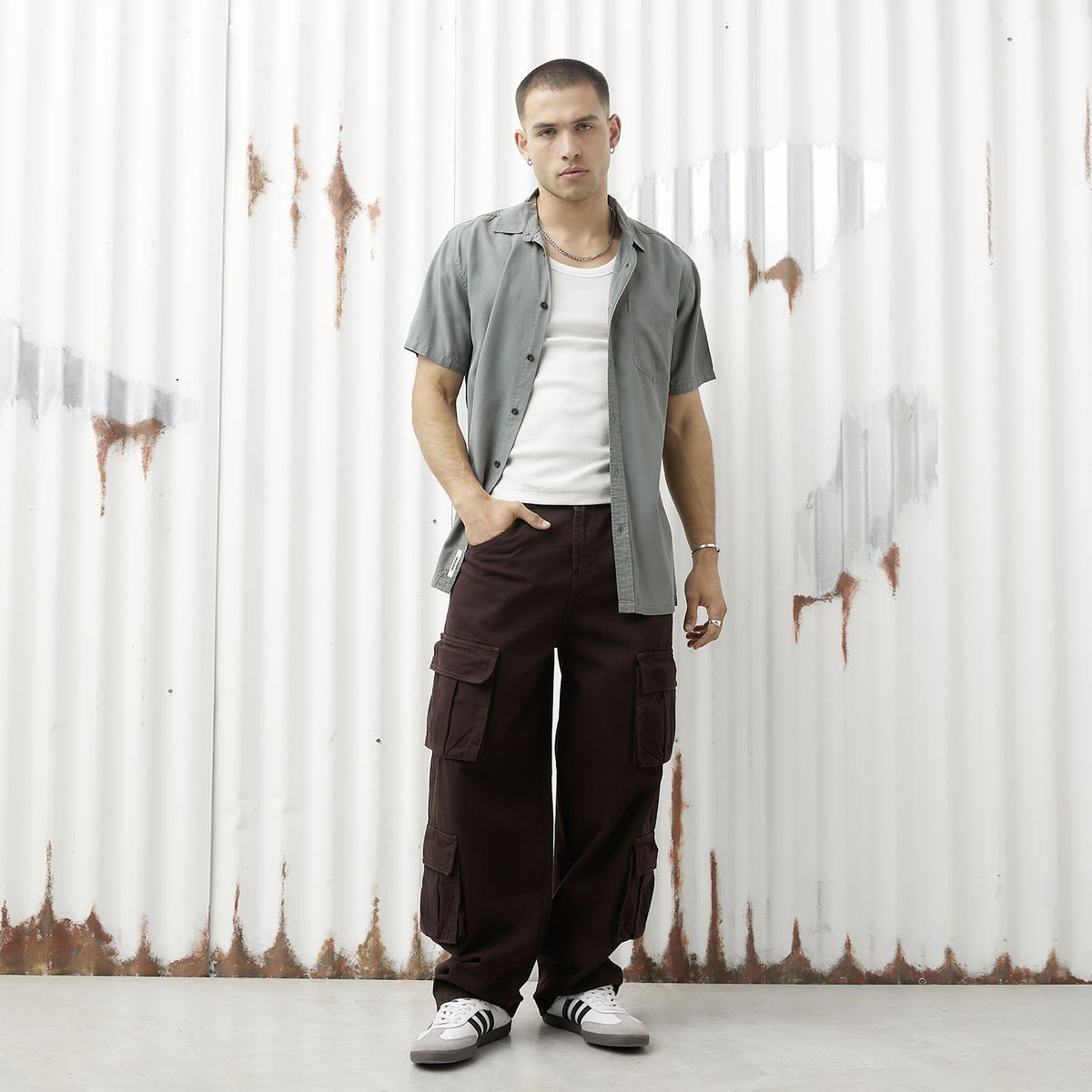 AMERICANINO - Jeans Balloon Cargo Hombre Americanino