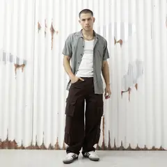 AMERICANINO - Jeans Balloon Tiro Medio 100% Algodón Hombre