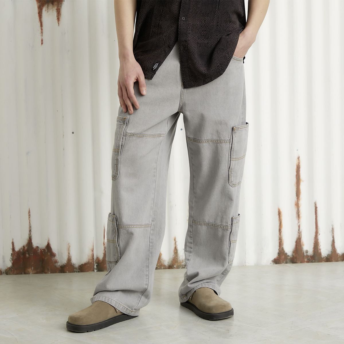 AMERICANINO - Jeans Baggy Cargo Hombre Americanino