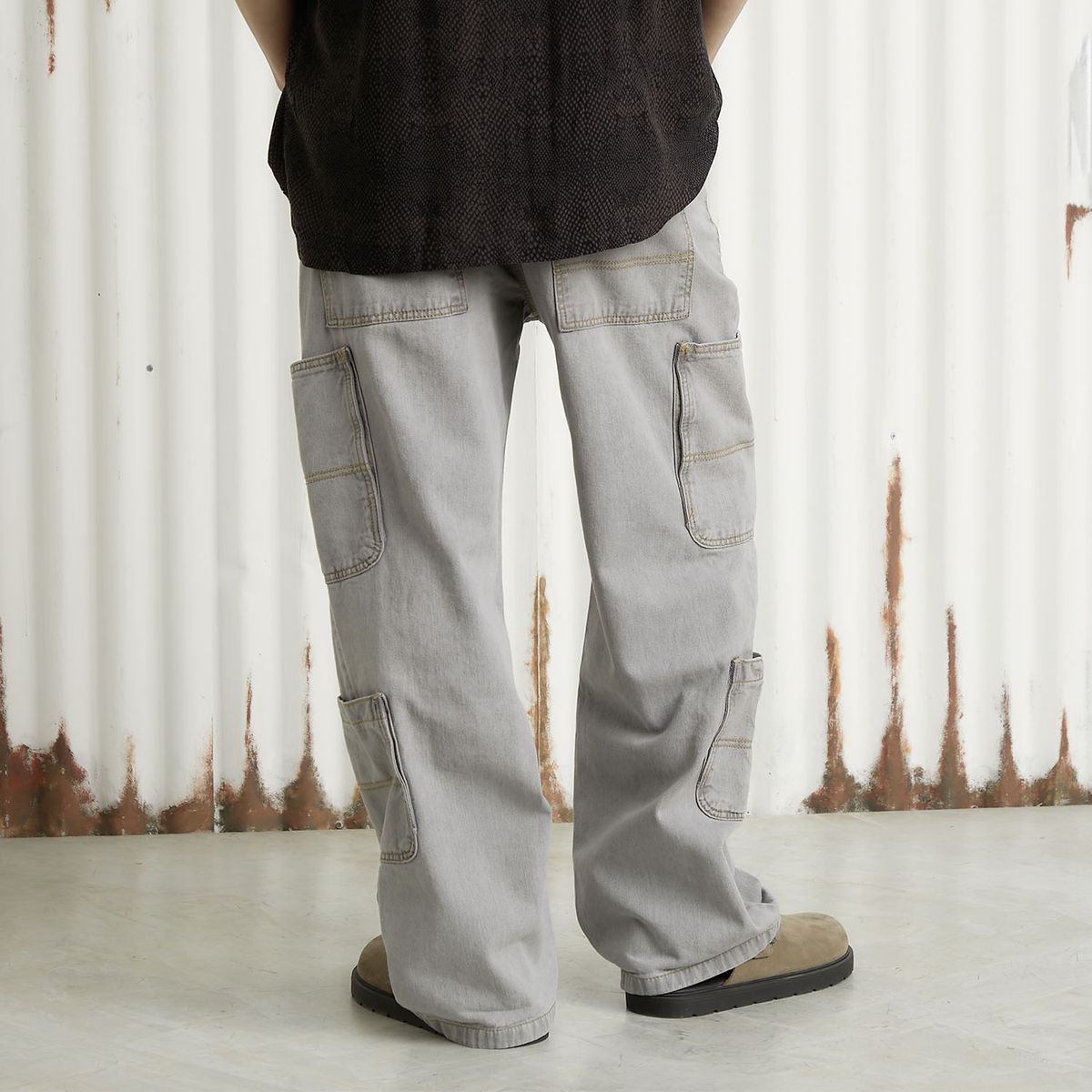 AMERICANINO - Jeans Baggy Cargo Hombre Americanino
