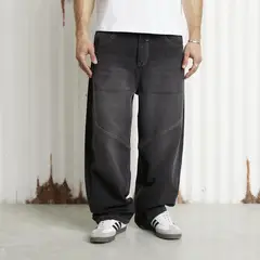 AMERICANINO - Jeans Balloon Tiro Medio Hombre 100% Algodón