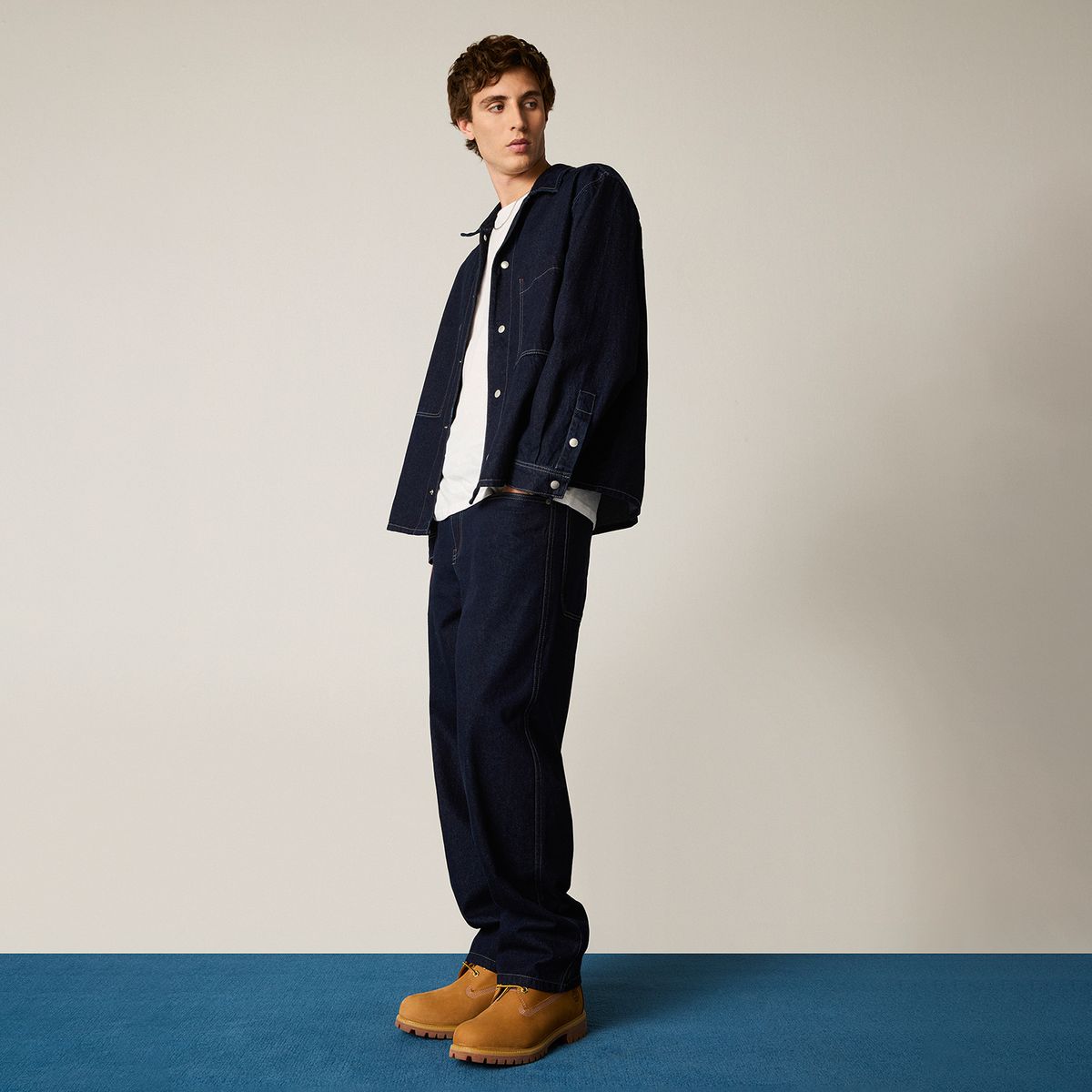 AMERICANINO - Jeans Straight Tiro Medio 100% Algodón Hombre Americanino