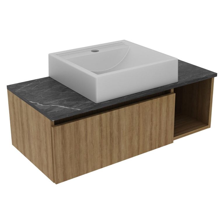 Mueble De Baño Aéreo 1 Puerta Con lavamano