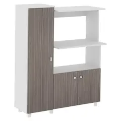 TECNOMOBILI - Mueble De Cocina 3 Puertas Blanco Carvallo