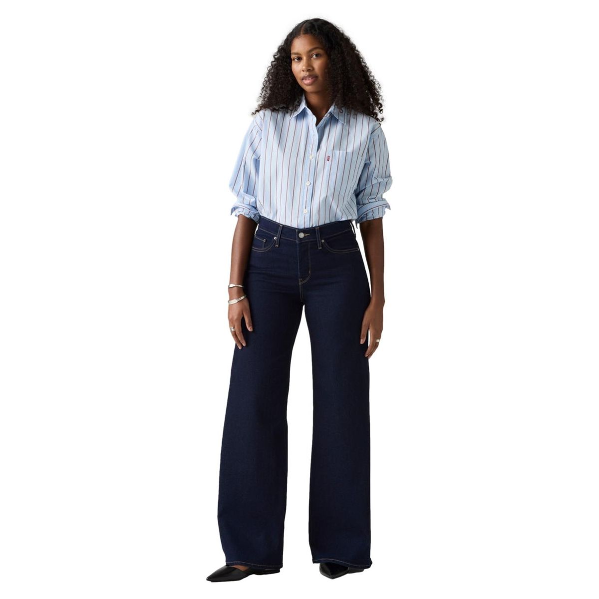 LEVIS - Jeans Mujer 318 Shaping Wide Leg Azul Oscuro Levis