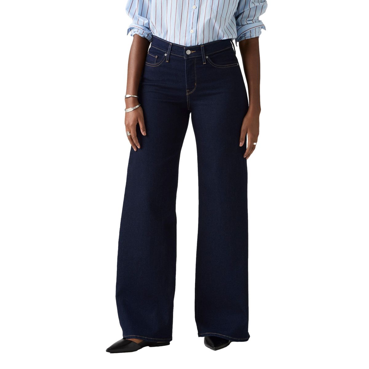 LEVIS - Jeans Mujer 318 Shaping Wide Leg Azul Oscuro Levis