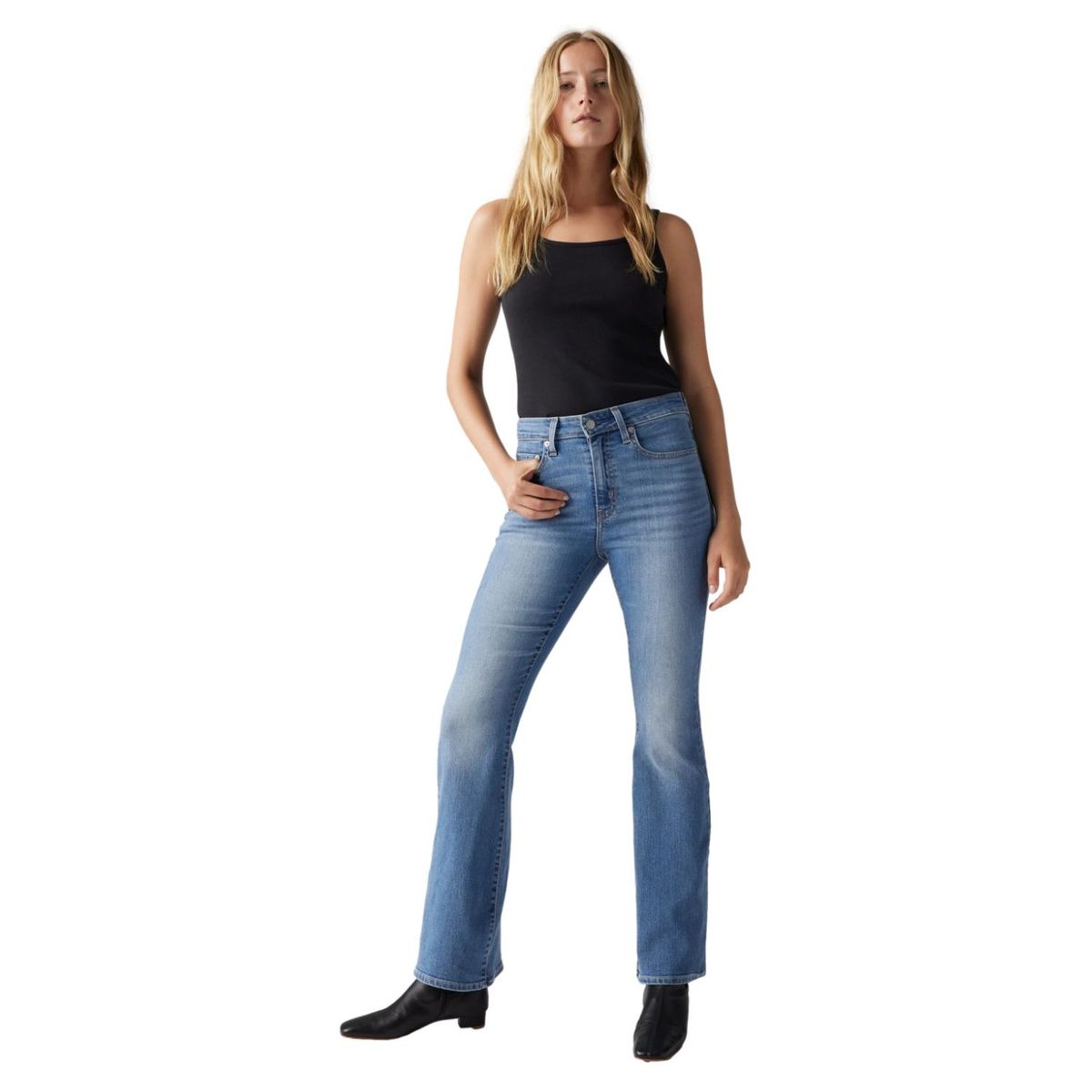 LEVIS - Jeans Mujer 726 High Rise Flare Cut Celeste Levis