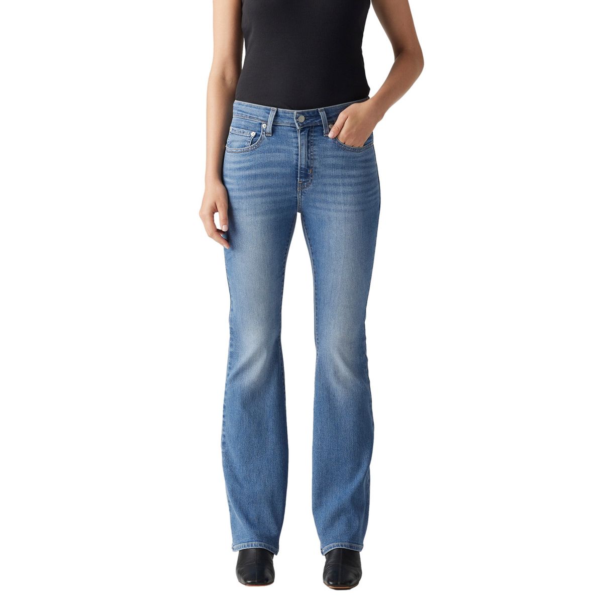 LEVIS - Jeans Mujer 726 High Rise Flare Cut Celeste Levis