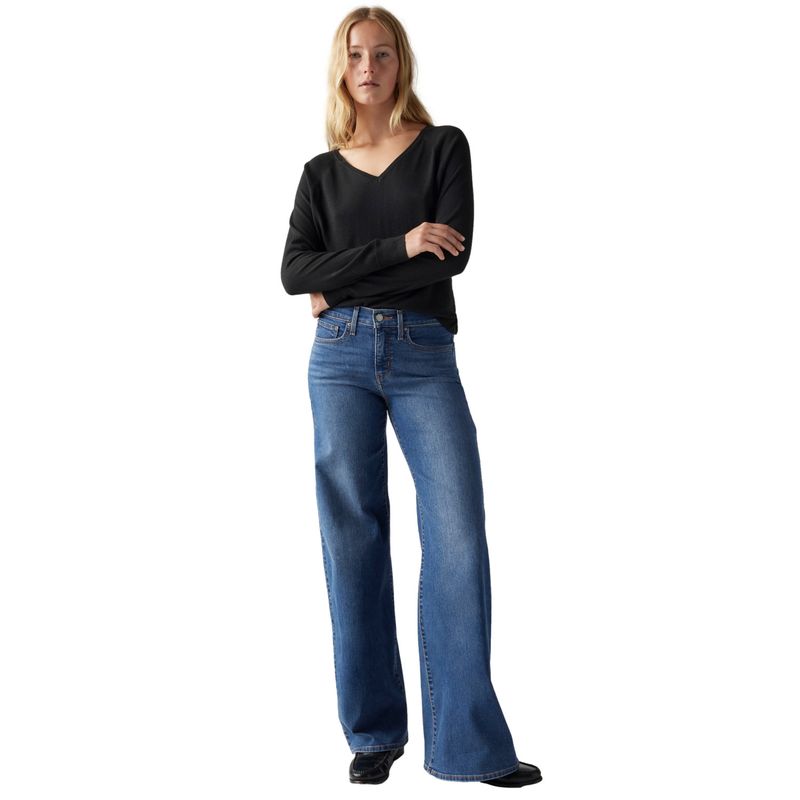 LEVIS - Jeans Wide Leg Tiro Medio Mujer Levis