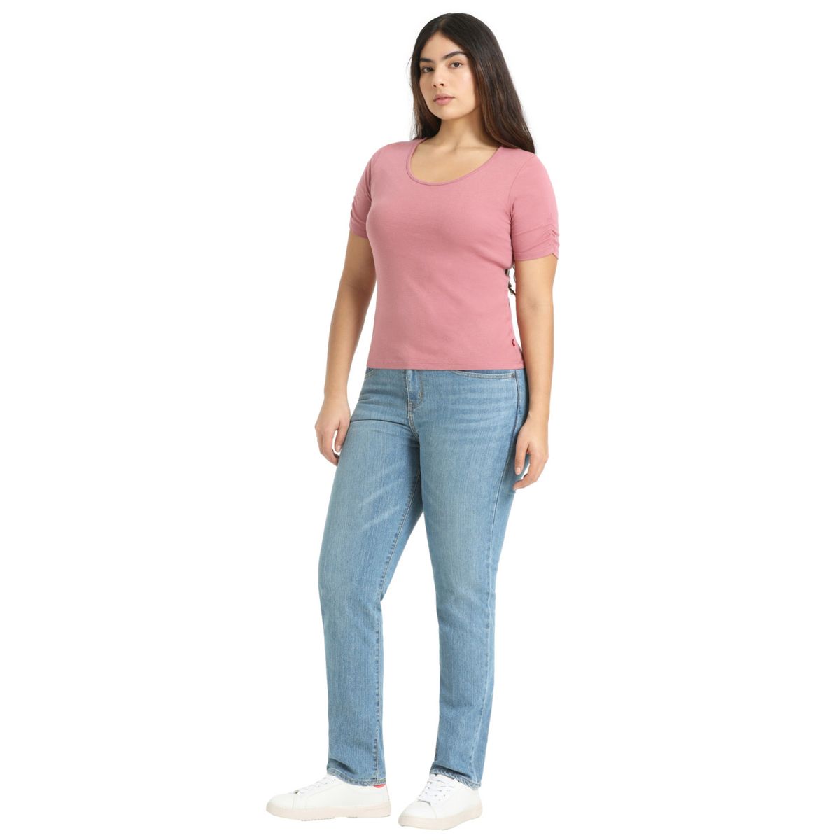 LEVIS - Jeans Straight Tiro Alto  Mujer Levis