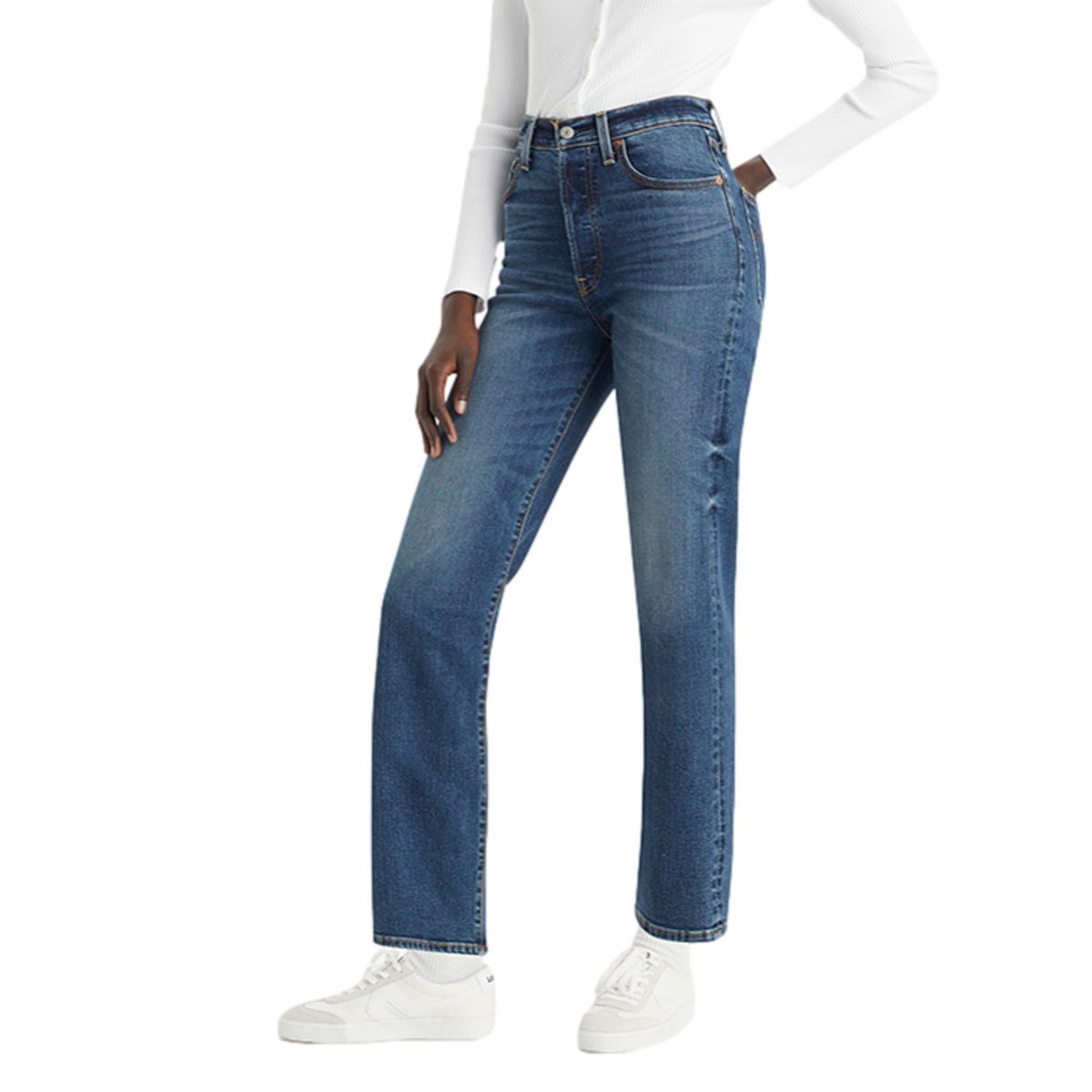LEVIS - Jeans Mujer Ribcage Straight Ankle Azul Levis