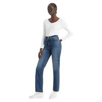 Jeans Mujer Ribcage Straight Ankle Azul