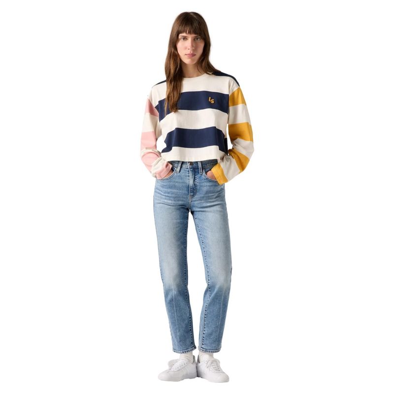 LEVIS - Jeans Straight Tiro Alto  Mujer Levis
