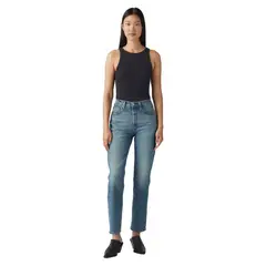 LEVIS - Jeans Mujer 501 Crop Celeste