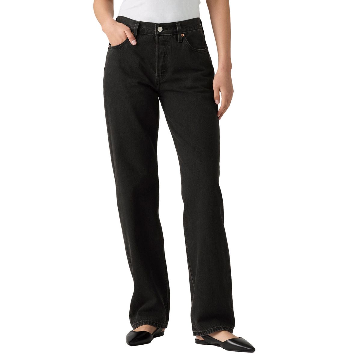 LEVIS - Jeans Straight  Tiro Medio Mujer Levis