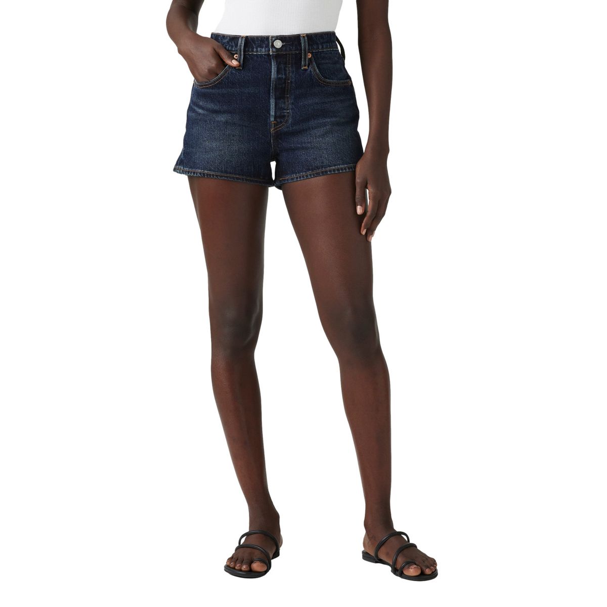 LEVIS - Short Regular Fit Tiro Alto  Mujer Levis