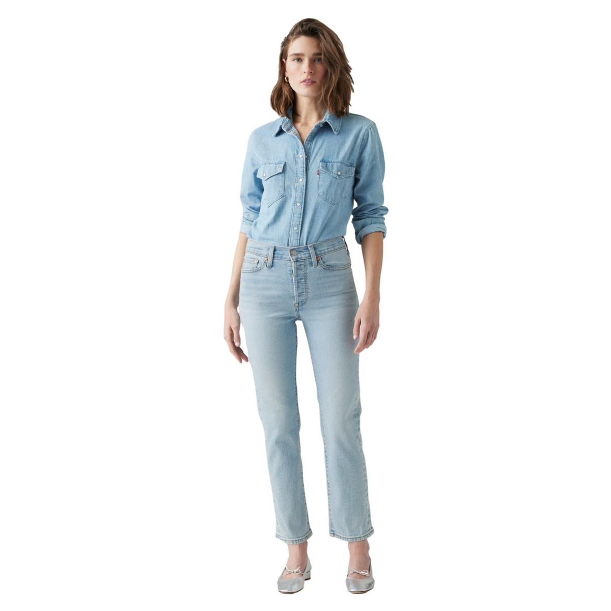 LEVIS - Jeans Straight Tiro Alto  Mujer Levis
