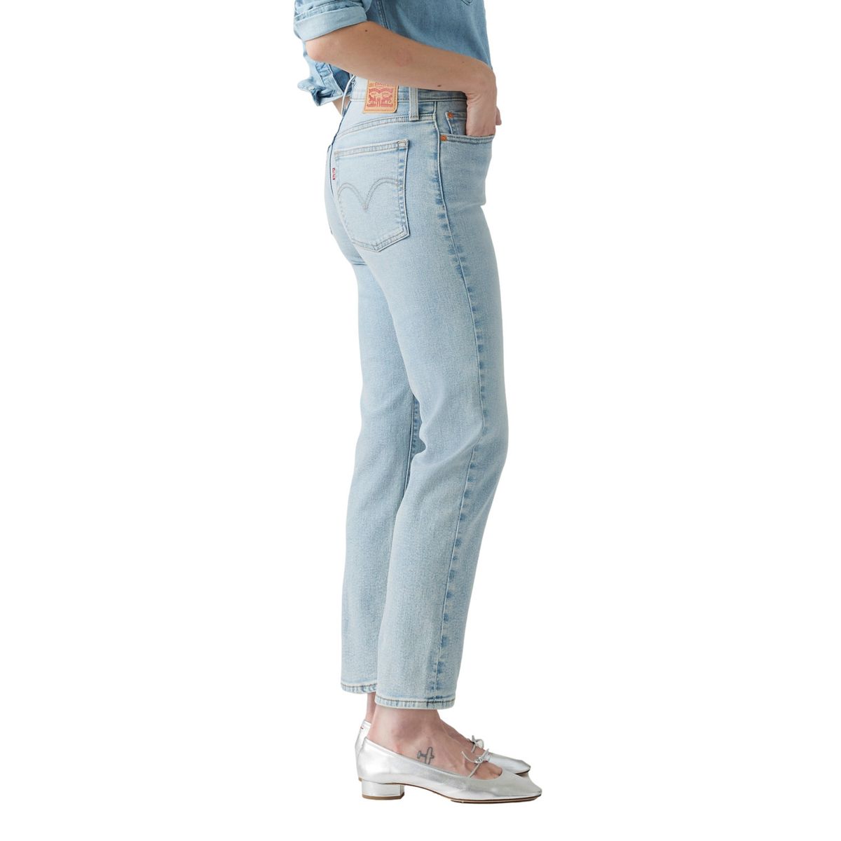 LEVIS - Jeans Straight Tiro Alto  Mujer Levis