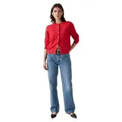 LEVIS - Jeans Straight Tiro Medio Mujer