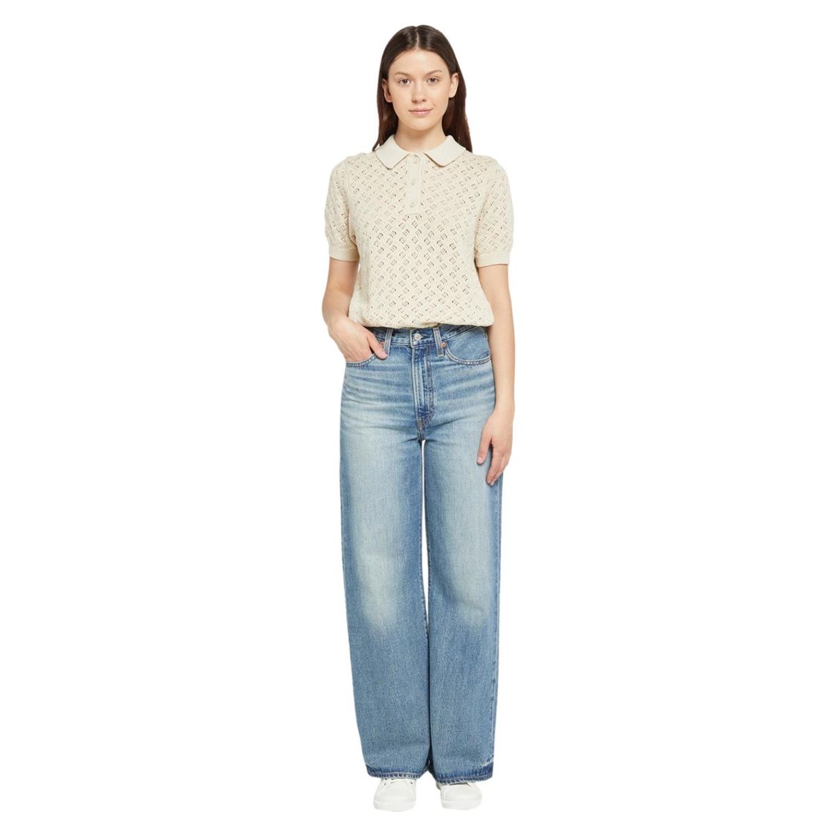 LEVIS - Jeans Wide Leg Tiro Súper Alto Mujer Levis