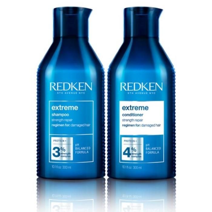 Set De Shampoo Y Acondicionador Extreme Reparación Cabello Dañado 300 Ml