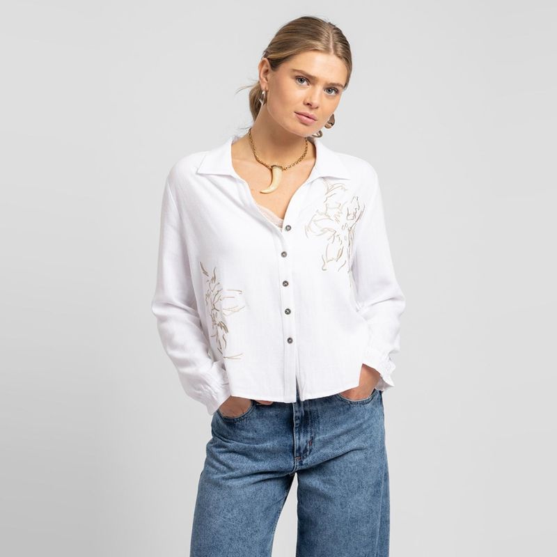 LOLITA POCKET - Blusa Manga Larga Mujer Lolita Pocket