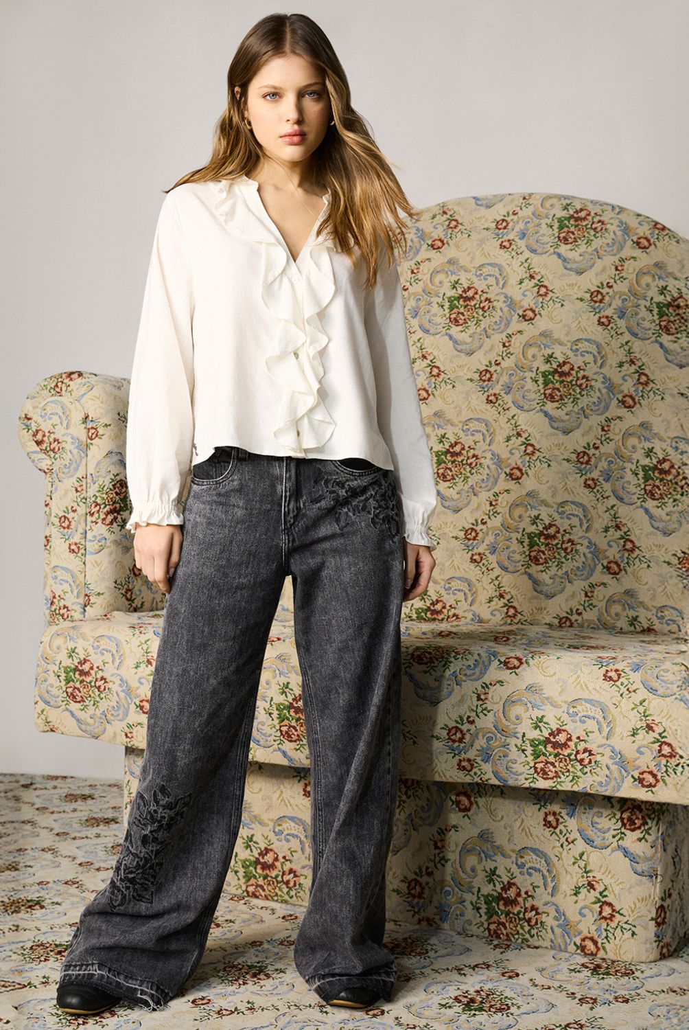 LOLITA POCKET - Blusa Manga Larga Mujer Lolita Pocket
