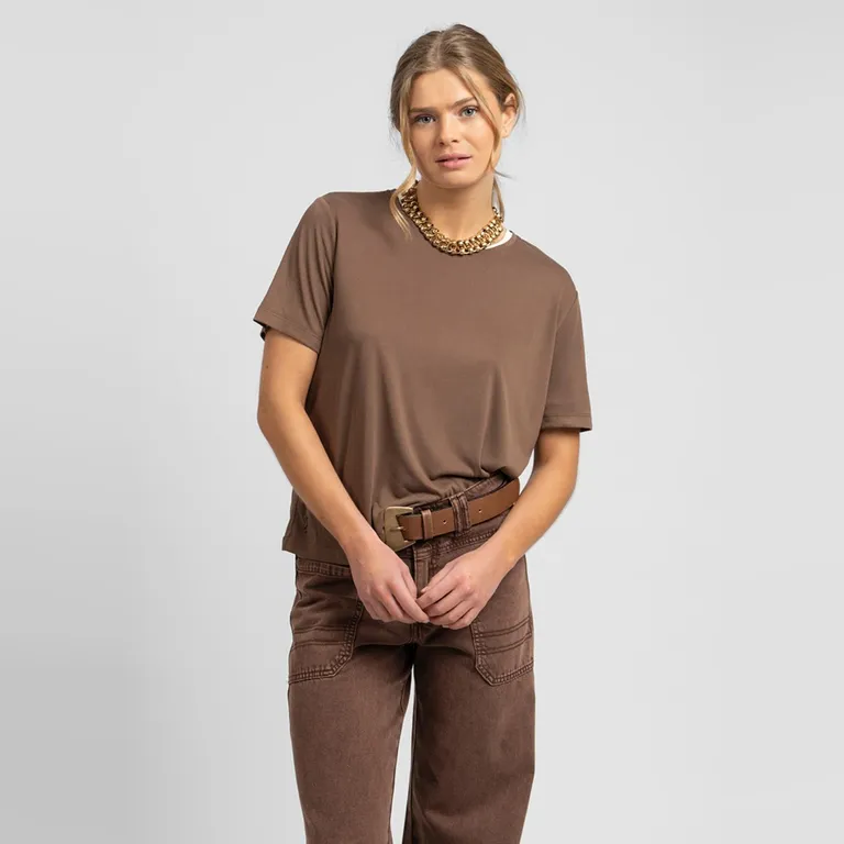Polera Celia Café Mujer