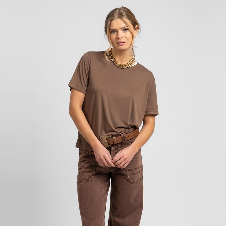 Polera Celia Café Mujer