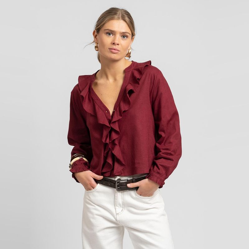 LOLITA POCKET - Blusa Manga Larga Mujer Lolita Pocket
