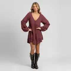 LOLITA POCKET - Vestido Corto Lino Mujer