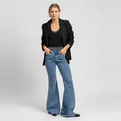 LOLITA POCKET - Jeans Flare Tiro Medio Mujer