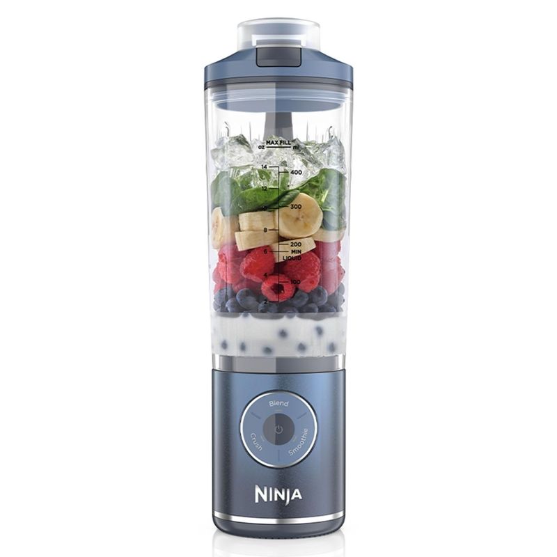 NINJA - Licuadora Individual Blast Max Azul 100 W BC251EUNV Ninja