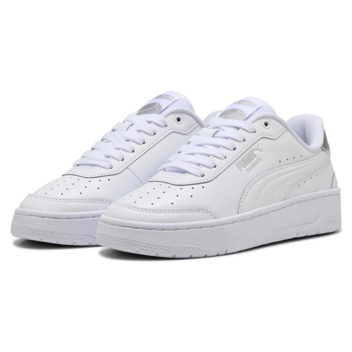PUMA - Match Metallic Zapatilla Urbana Mujer Blanco Puma