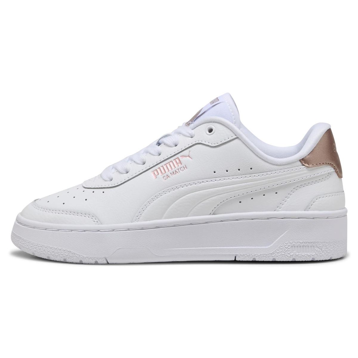 PUMA - Ca Match Metallic Wns Zapatilla Urbana Cuero Blanco Mujer Puma