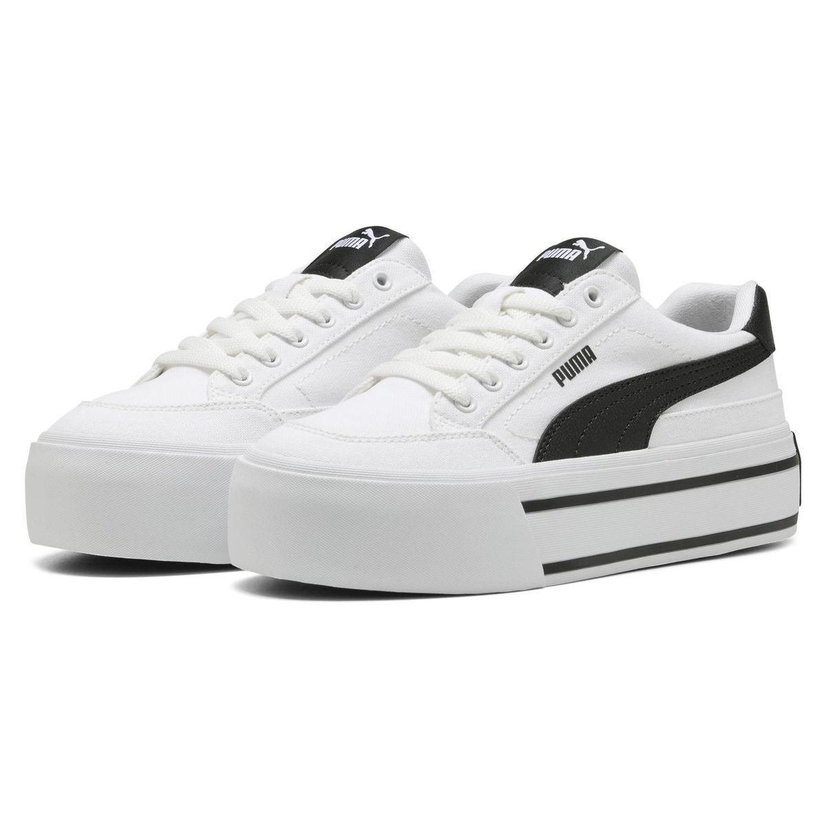 PUMA - Court Classic Vulc Fs Platform Zapatilla Urbana Mujer Blanco Puma