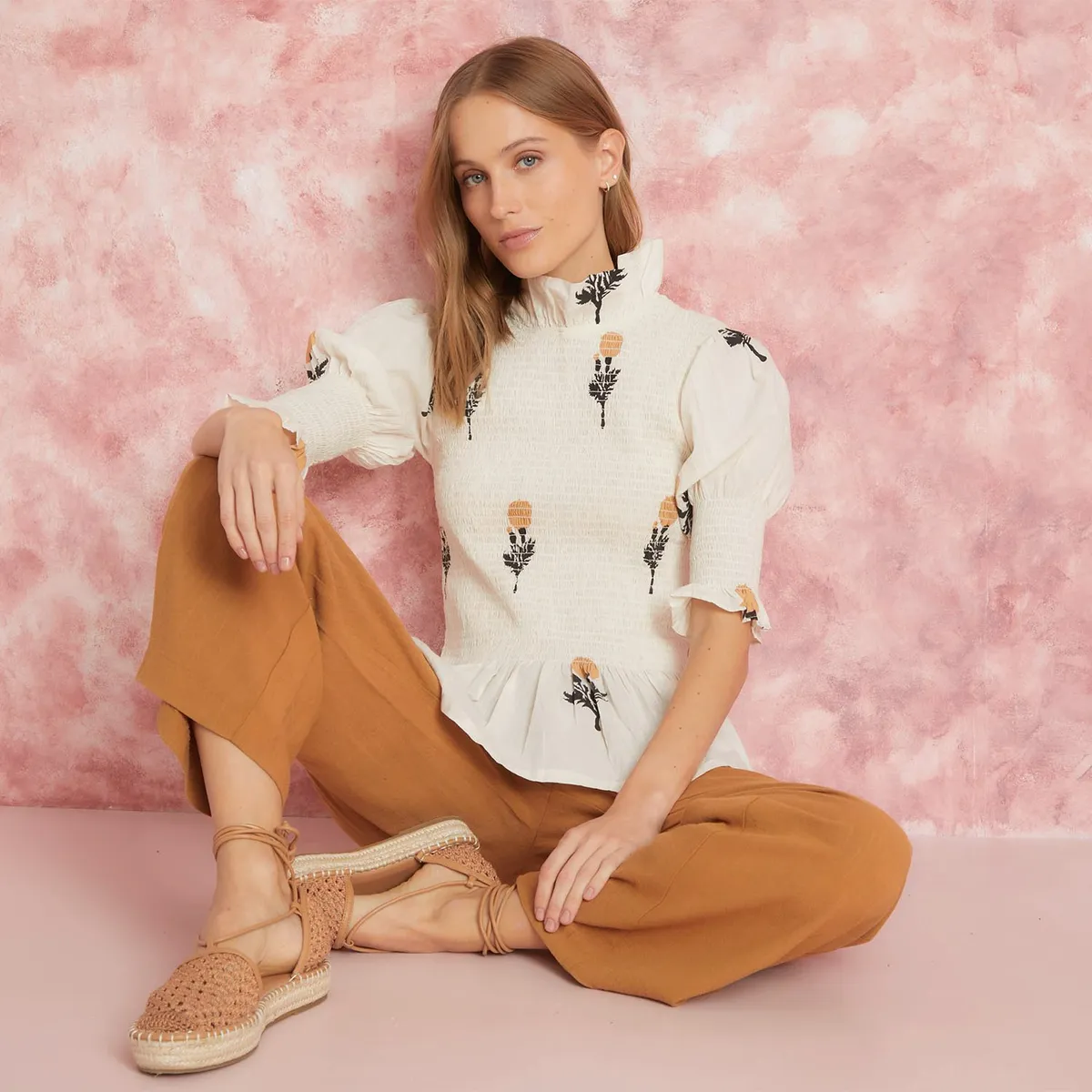 ROSSAMOLA - Blusa Manga Larga Algodón Mujer Rossamola